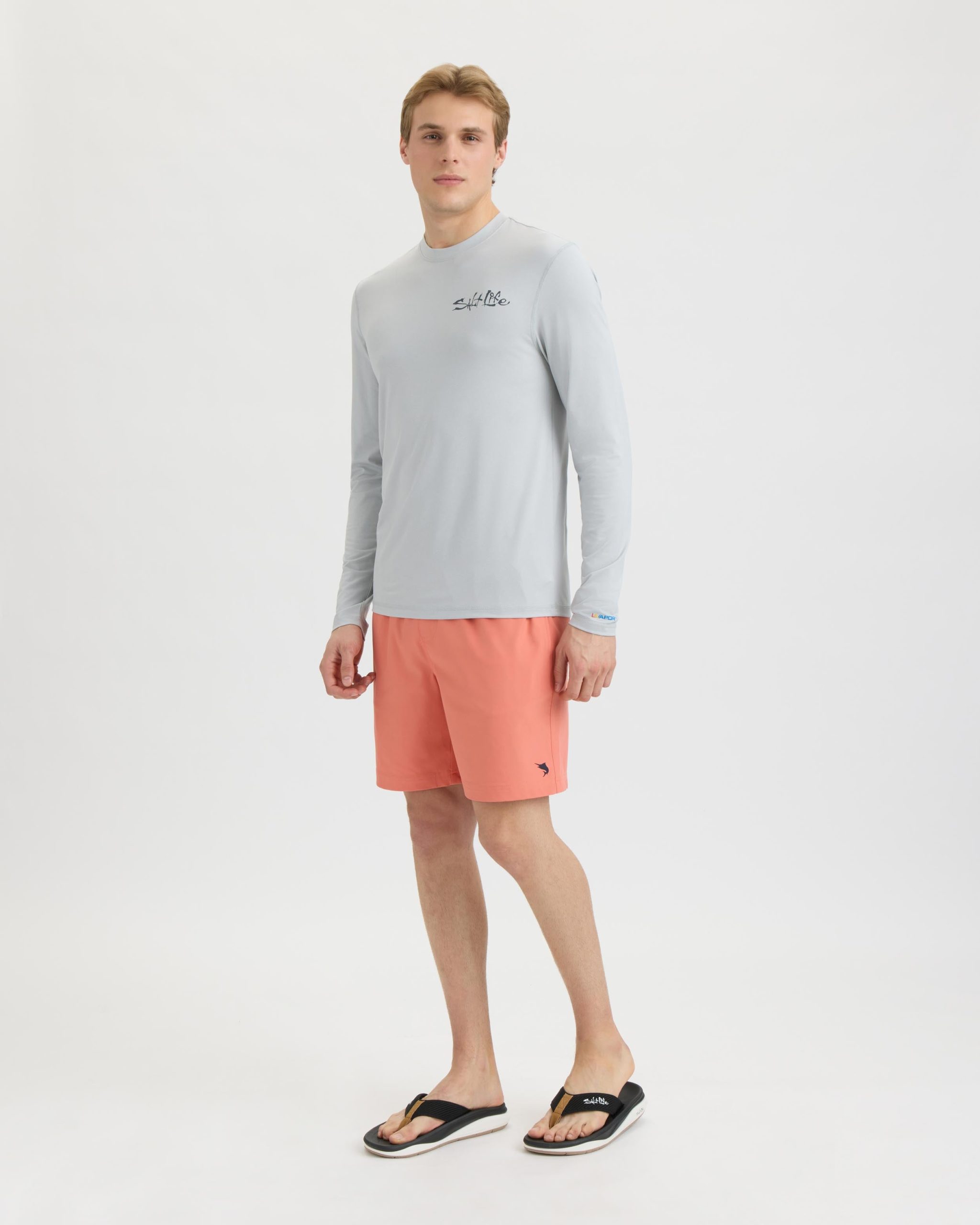 Men's Liquid Depth Badge Long Sleeve SLX Performance Tee - Image 6