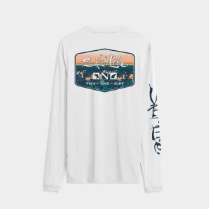 Men's Liquid Depth Badge Long Sleeve SLX Performance Tee