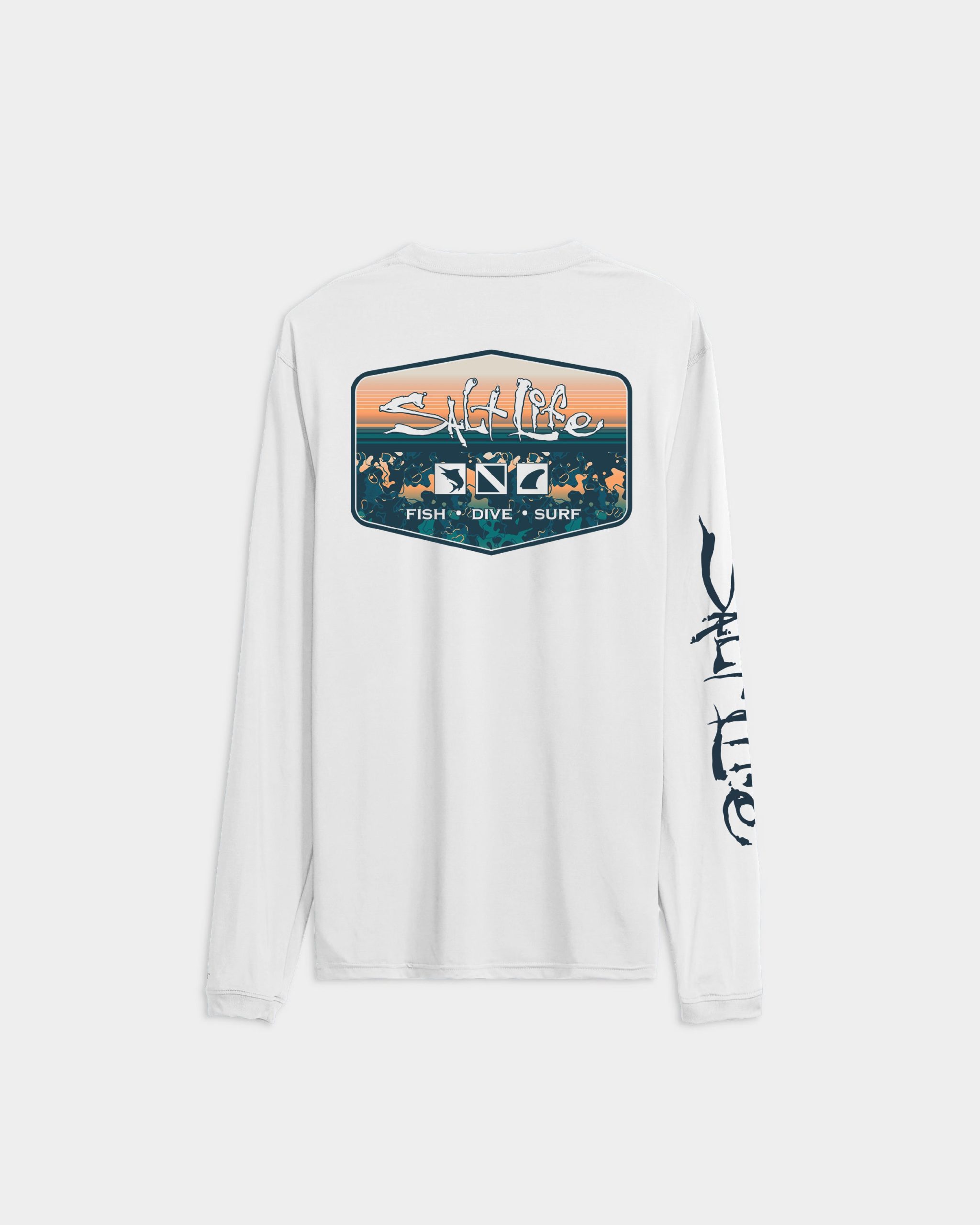 Men's Liquid Depth Badge Long Sleeve SLX Performance Tee