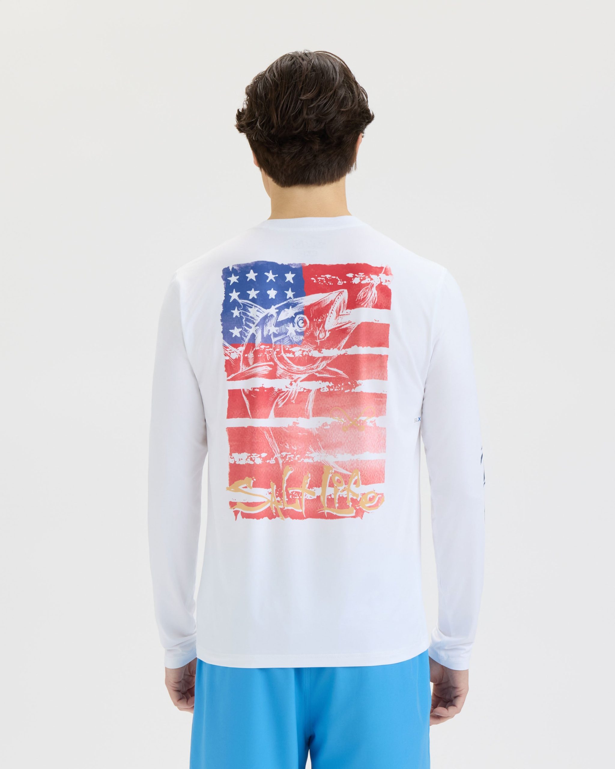 Men's Americana Tuna SLX Performance Long Sleeve Tee - Image 4