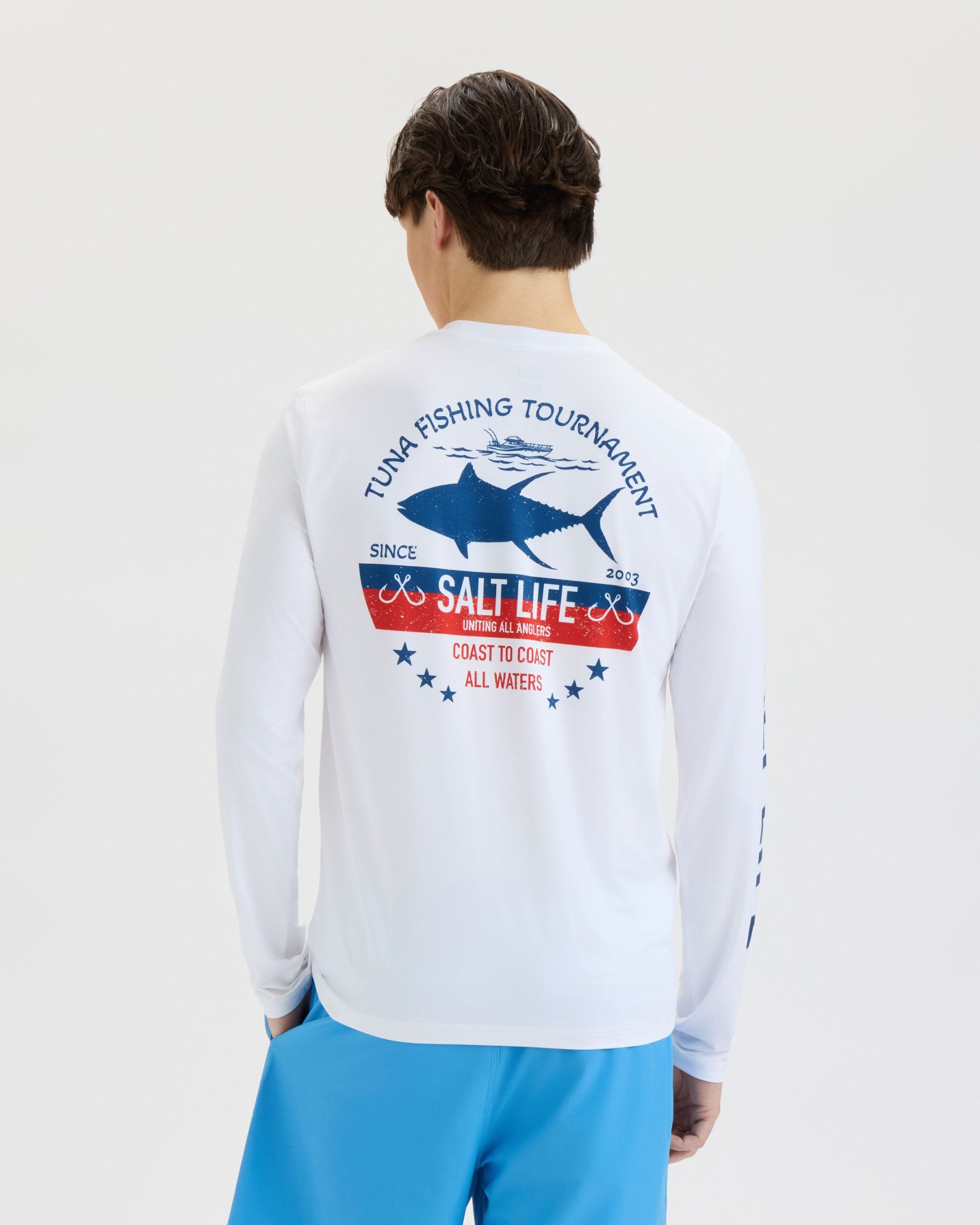 Men's Tuna Tournament Long Sleeve SLX Performance Tee - Image 4