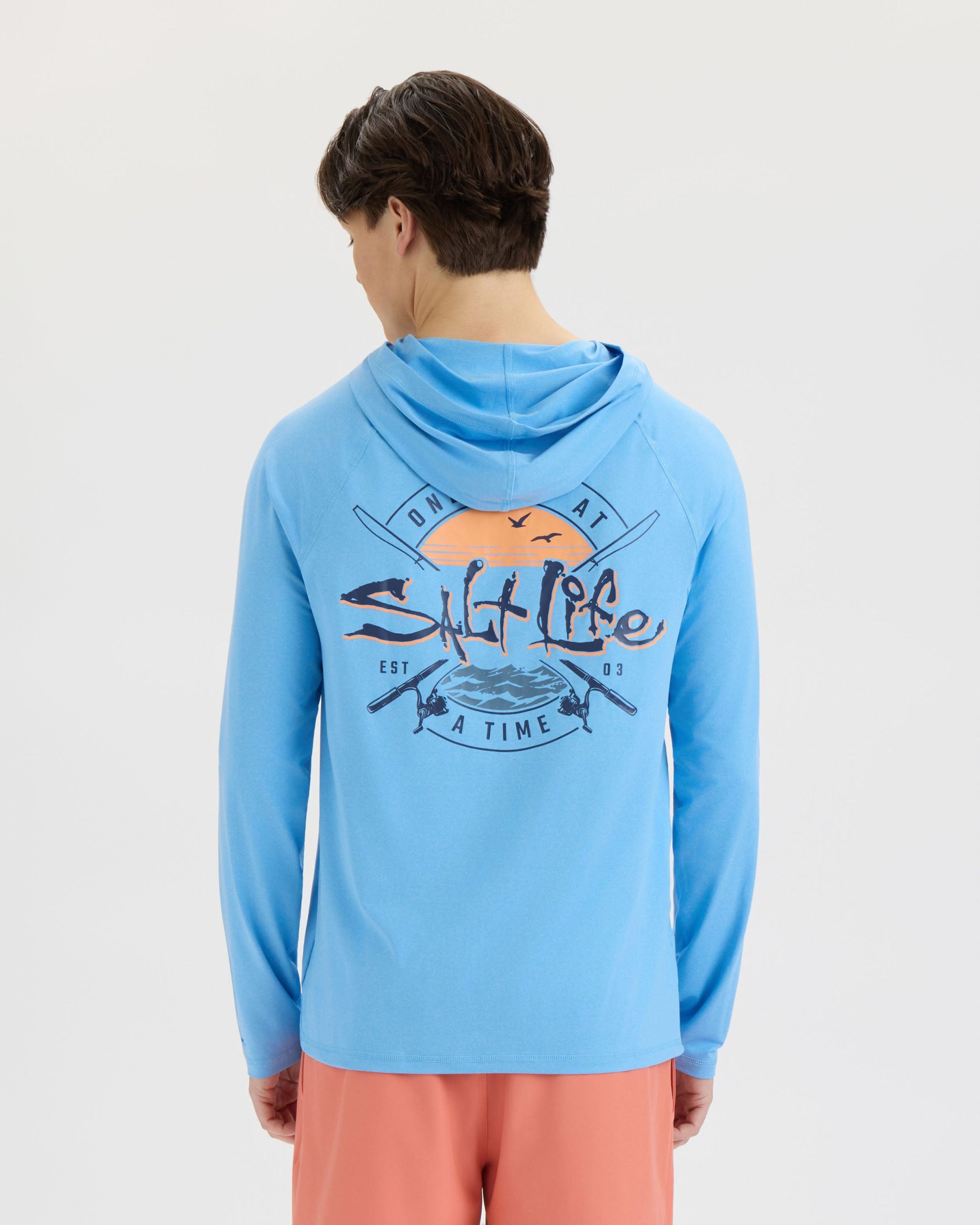 Men's One Cast at a Time SLX Performance Hoodie - Image 4