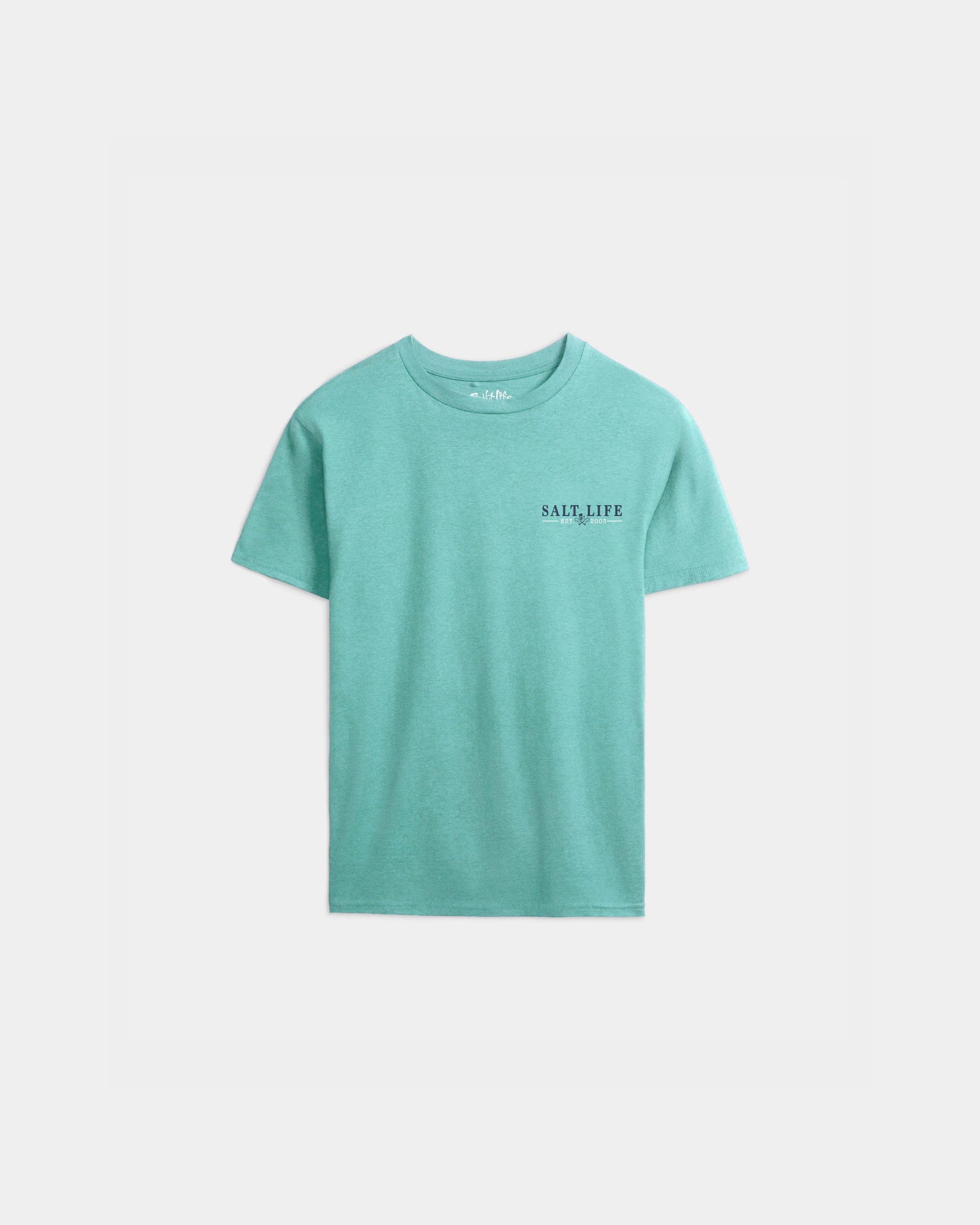 Youth Yellow Fin Catch 30's Tee - Image 2