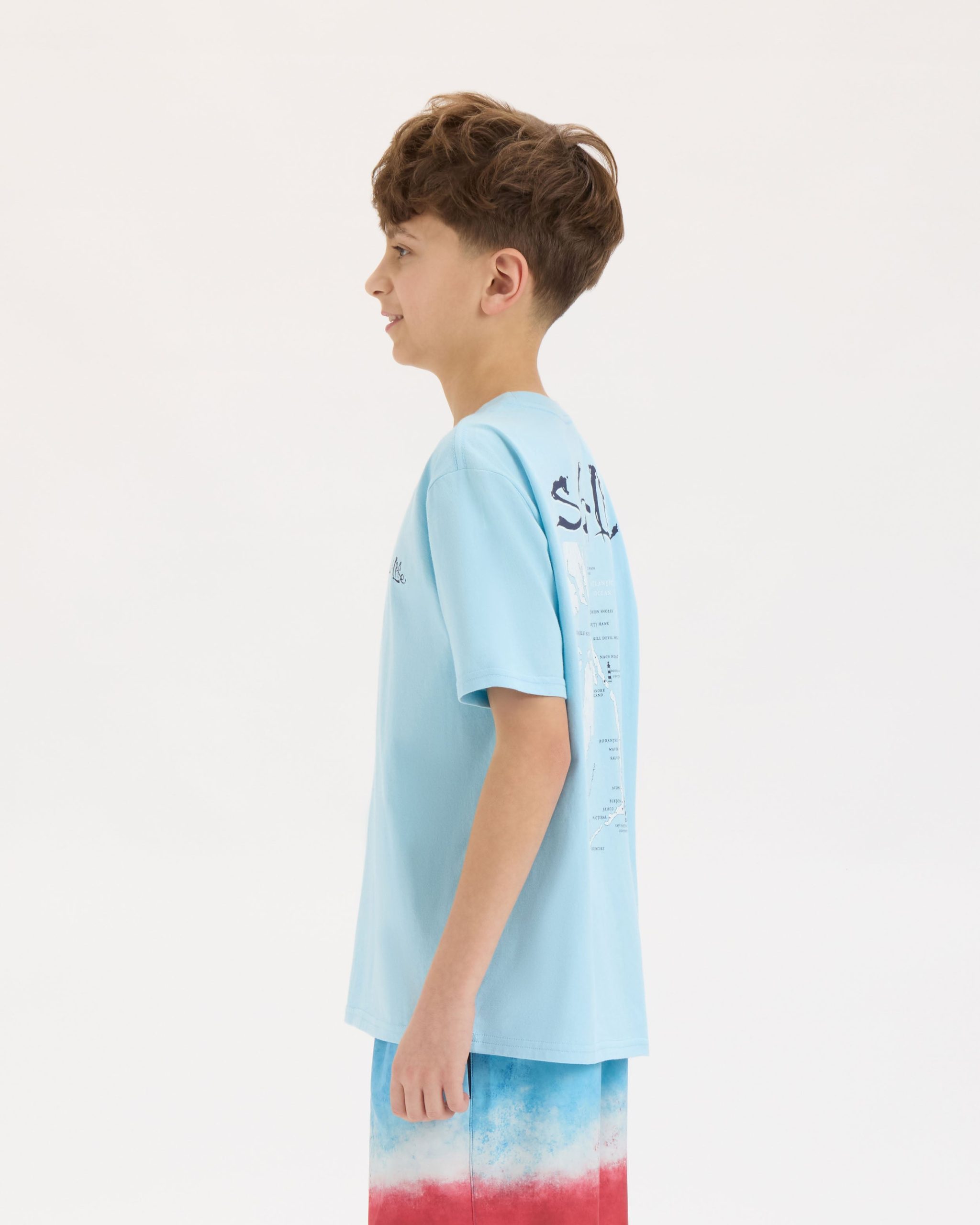 Youth OBX Map Short Sleeve Tee - Image 3