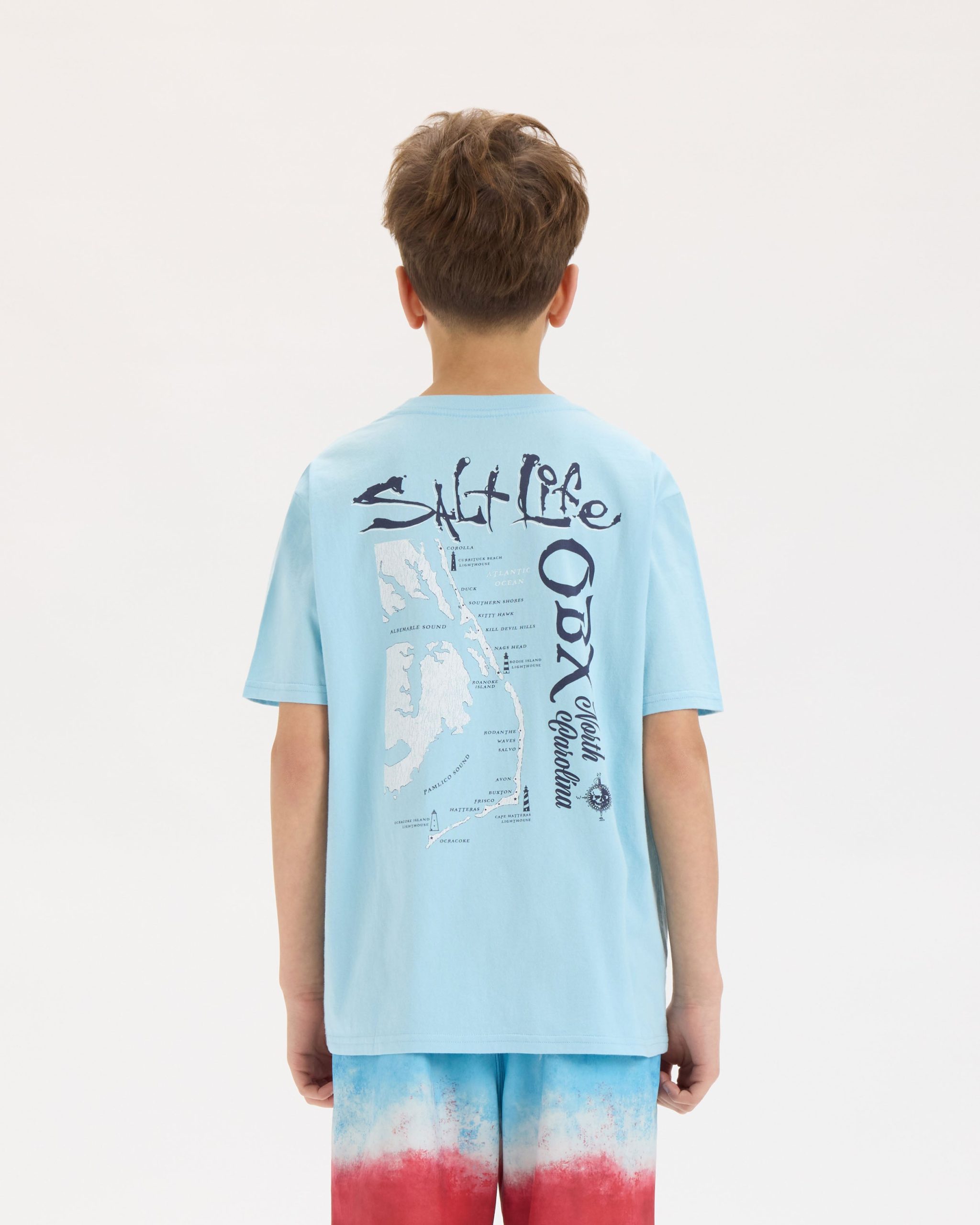 Youth OBX Map Short Sleeve Tee - Image 4