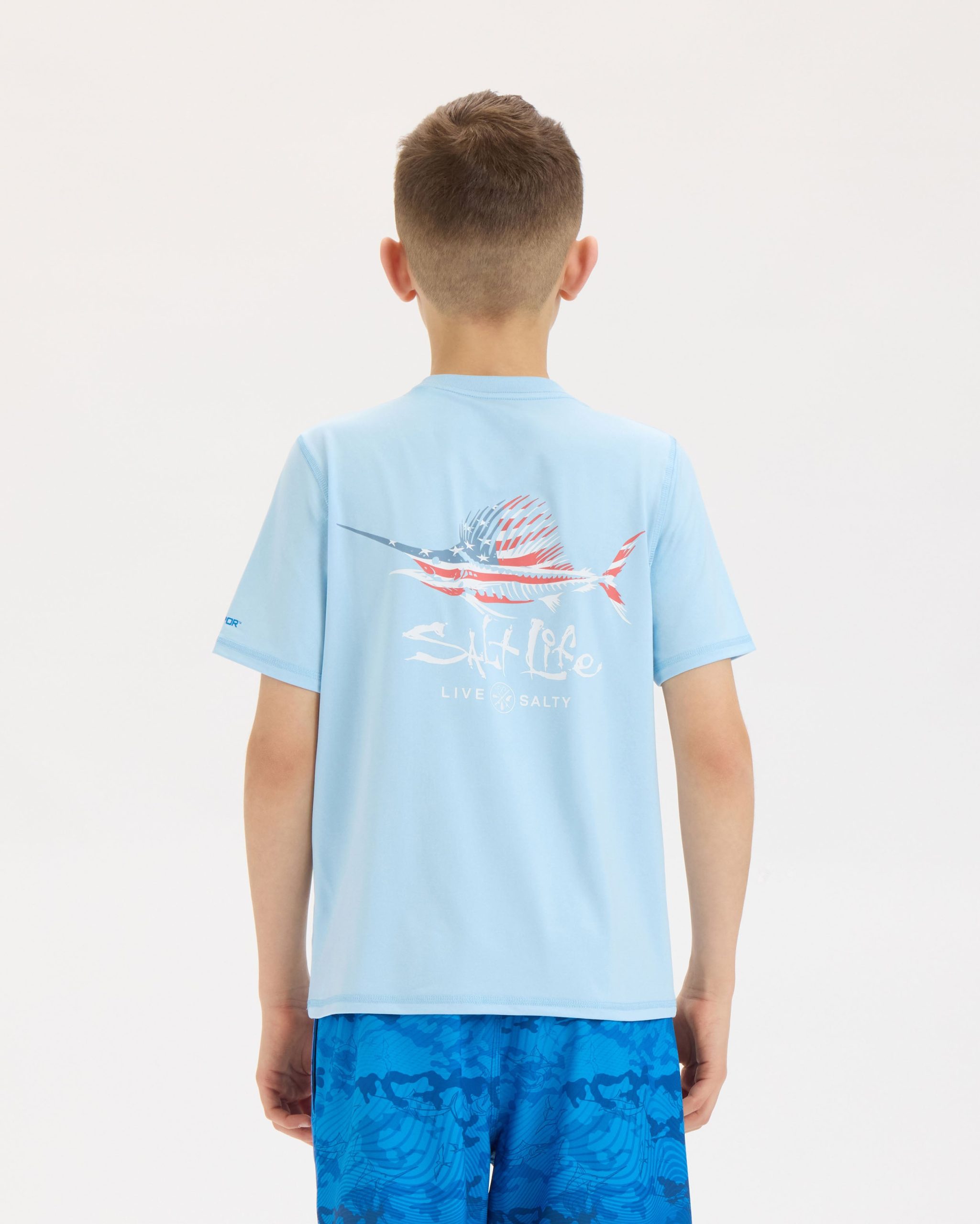 Youth Sailfish N' Bones SLX Performance Short Sleeve Tee - Image 4