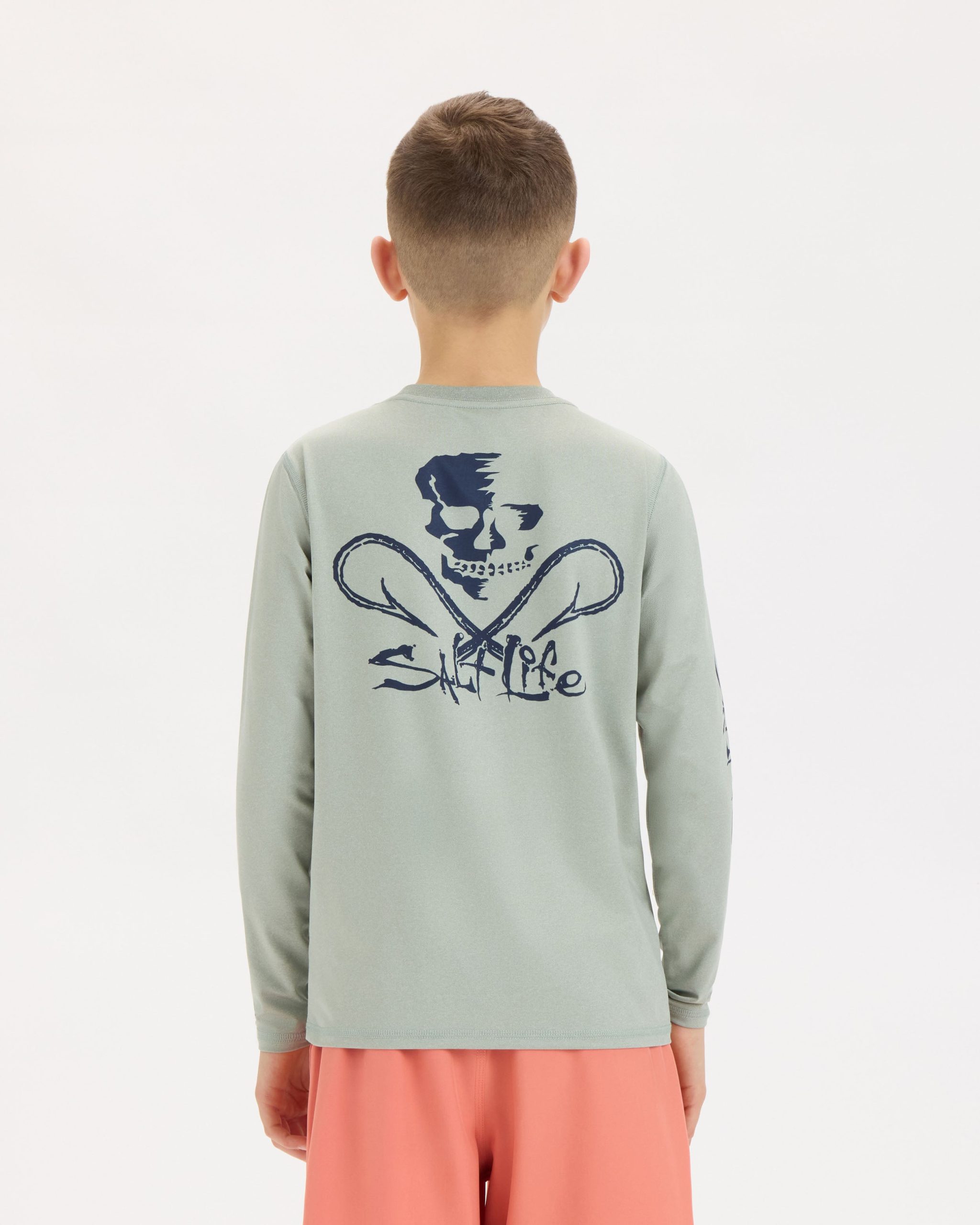 Youth Skull and Hooks SLX Performance Long Sleeve Tee - Image 4