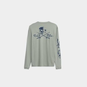 Youth Skull and Hooks SLX Performance Long Sleeve Tee