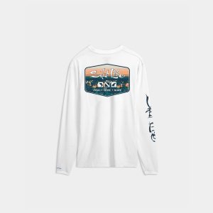 Youth Liquid Depth Badge Long Sleeve SLX Performance Tee
