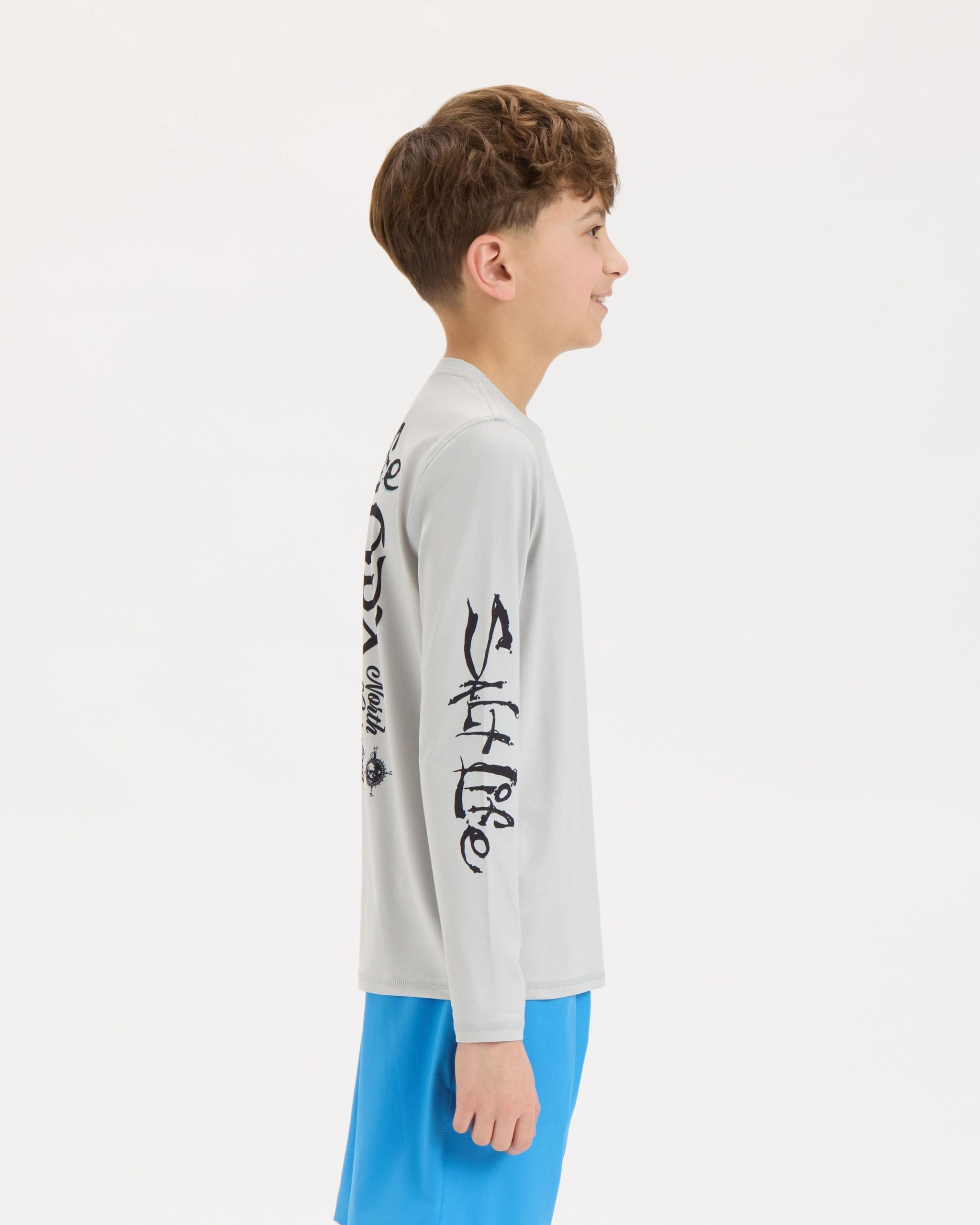 Youth OBX Map Long Sleeve Tee - Image 3