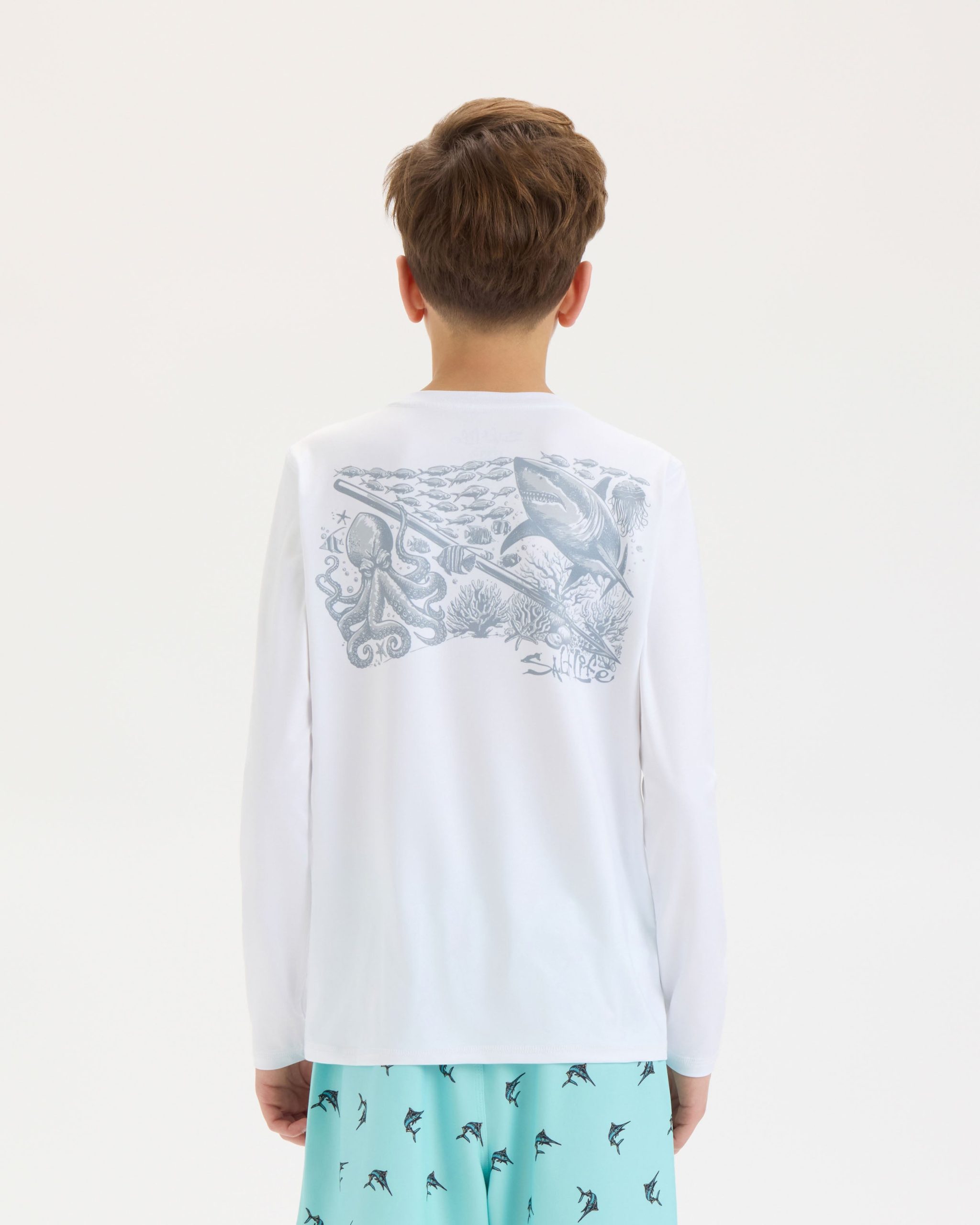 Youth Underwater SLX Performance Long Sleeve Tee - Image 4