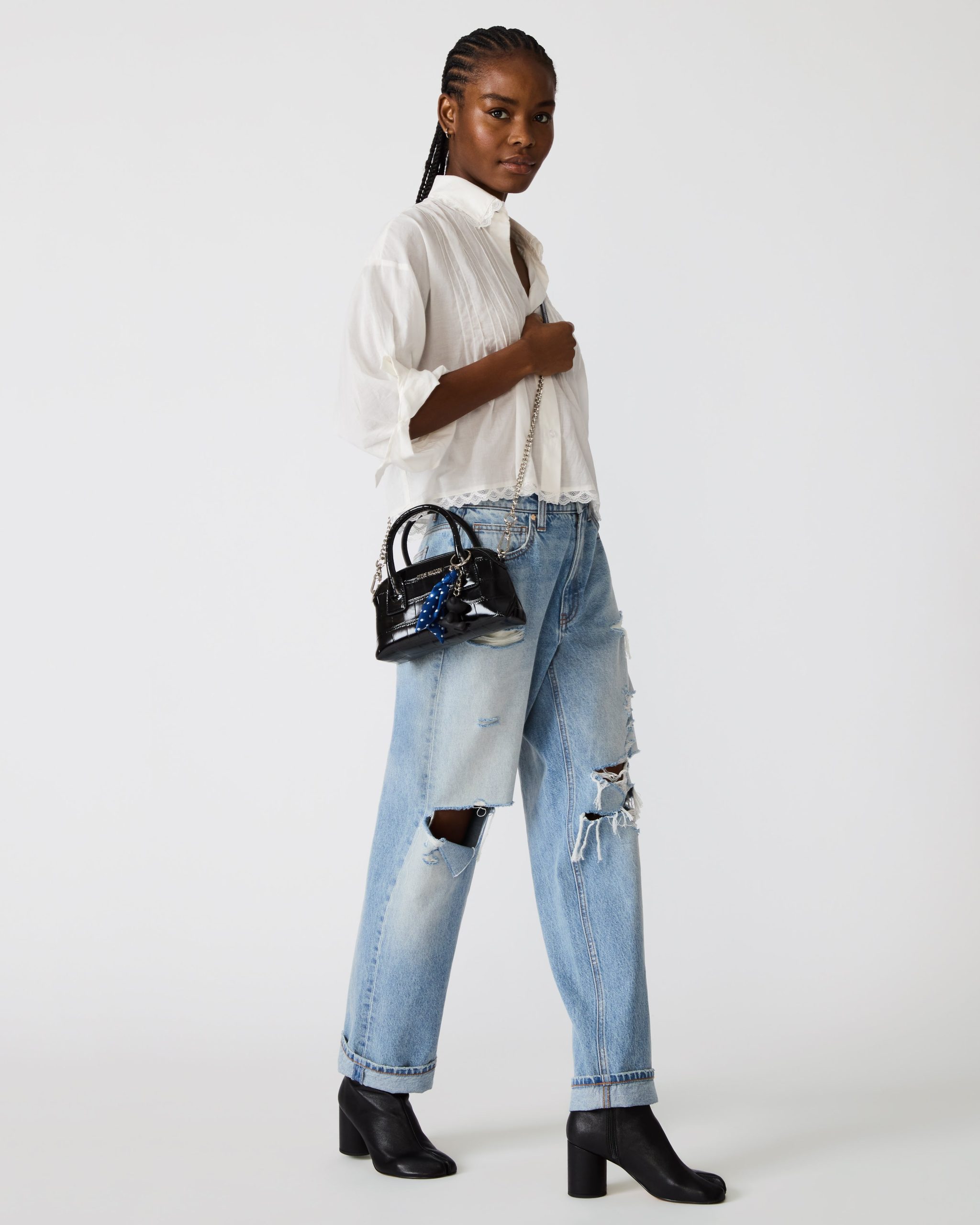 MELODIE BAG BLACK CROCODILE - Image 7
