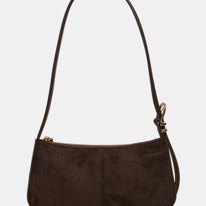 TANZIE WOVEN BAG CHOCOLATE